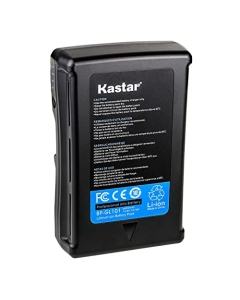 Kastar BP-GL101 V-Mount Battery Compatible with Mini V-Mount V-Lock, NEEWER BP-V95, Came-TV MINI-99, AndyCine A-VM-95, Z Cam E2-S6 with OSEE 3000 Nit T7 Monitor, ZG-V99 ZG-V160,