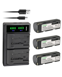 Kastar 3-Pack Battery and LTD2 USB Charger Replacement for Ricoh DB-20, DB-20L, Ricoh Caplio RDC-i500, Caplio RR1, RDC-6000, RDC-7, RDC-7S Camera