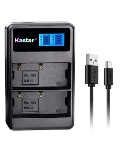 Kastar USB LCD Dual Charger for Olympus BLH-1 BLH-01 PS-BLH1 BLH1 Battery Olympus BCH-1 Charger and Olympus OM-D E-M1 Mark II, OM-D EM1 Mark II, OM-D E-M1 MARKII, OM-D E-M1 MARK2 Digital Camera