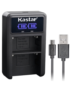 Kastar LCD Dual Charger for Sony NP-FM500H & DSLR-A580 Alpha A580 DSLR-A700 Alpha A700 DSLR-A850 Alpha A850 DSLR-A900 Alpha A900 Alpha a57 SLT-A57 SLT-A58 Alpha a65 SLT-A65 Alpha a68 SLT-A68 ILCA-68