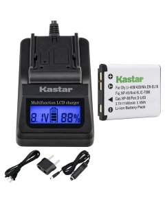 Kastar Ultra Fast Charger Kit and LI-42B Battery (1-Pack) for Olympus LI-40C LI-40B LI-42B and Olympus FE-150 FE-190 FE-20 FE-220 FE-230 FE-240 FE-250 Stylus 700 710 720 Cameras