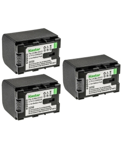 Kastar BN-VG121 Battery 3-Pack Replacement for JVC GZ-HM335BEU GZ-HM340 GZ-HM350 GZ-HM390 GZ-HM430 GZ-HM435 GZ-HM440 GZ-HM445 GZ-HM446 GZ-HM450 GZ-HM550 GZ-HM550BEK GZ-HM550BEU GZ-HM550BU Camera