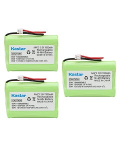 Kastar 3-Pack 3.6V 1000mAh Ni-MH Rechargeable Battery Replacement for Ooma Telo Handset HB1001 SDCP-H304 CPH-464Z Cordless Phone