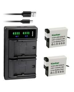 Kastar 2-Pack Battery and LTD2 USB Charger Replacement for Gopro Hero 6 HD Black, HERO6 Silver, Hero 6 HD Silver, Hero 7 Action Camera, HERO7 Black, Hero 7 HD Black, HERO7 Silver, Hero 7 HD Silver