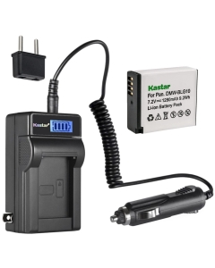 Kastar 1-Pack DMW-BLG10 Battery and LCD AC Charger Compatible with Panasonic Lumix DMC-GF3, Lumix DMC-GF3C, Lumix DMC-GF3K, Lumix DMC-GF3W, Lumix DMC-GF5, Lumix DMC-GF6, Lumix DMC-GF6K, Lumix DMC-GF6R