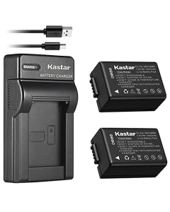 Kastar Battery x2 + Slim USB Charger Replacement for Panasonic DMW-BMB9 DMW-BMB9E DMW-BMB9PP & Lumix DMC-FZ40 FZ45 FZ47 FZ48 DMC-FZ60 FZ62 DMC-FZ70 DMC-FZ72 DMC-FZ100 DMC-FZ150 Leica V-Lux2 V-Lux3