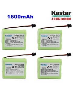 Kastar 4-Pack AA*3 3.6V 1600mAh MSM Ni-MH Rechargeable Battery for Panasonic Type 1 P-P501 PP501 P-P501A PP501A P-P501PA P-P504 PP504 P-P508 P-P508A P-P510 P-P510A PP510A, PQP60AAF3G2 PQP85AA3A