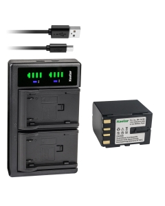 Kastar 1-Pack BN-V428 Battery and LTD2 USB Charger Replacement for JVC GR-DVL323, GR-DVL326, GR-DVL355, GR-DVL357, GR-DVL365, GR-DVL367, GR-DVL400, GR-DVL410, GR-DVL420, GR-DVL450, GR-DVL500