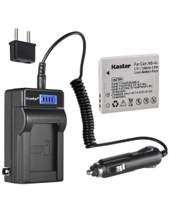 Kastar 1-Pack NB-4L Battery and LCD AC Charger Compatible with Canon IXY Digital 70, IXY Digital 80, IXY Digital 90, IXY Digital L3, IXY Digital L4, IXY Digital Wireless, Digital IXUS i Zoom Cameras