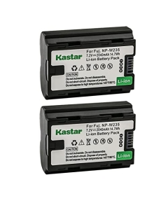 Kastar 2-Pack Battery Replacement for Fujifilm NP-W235 NPW235 Rechargeable Lithium-Ion Battery, Fujifilm BC-W235 BCW235 Charger, Fujifilm X-T5 Mirrorless Camera, Fujifilm X-S20 Mirrorless Camera