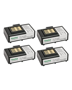 Kastar Battery 4-Pack Replacement for Zebra QLN220, QLn220HC, QLN320, QLn320HC, ZQ500, ZQ510, ZQ520, ZQ610, ZQ610HC, ZQ620, ZQ620HC, ZR628, ZR638 Thermal Label Printers