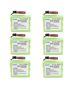 Kastar 6-Pack Battery Replacement for Radio Shack/Tandy 43-1087 43-1088 43-1090 43-1095 43-1096 43-1099 43-1102 43-1103 43-1104 43-1107 43-1108 43-1109 43-1110 43-1111 43-1112 43-1114 43-1118 43-1122