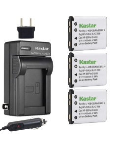 Kastar 3X Battery + Charger for Olympus LI-40B LI-42B LI-40C Olympus Stylus 1040, 1050W, 1060, 1070, 1200, 7000, 7010, 7020, 7030, 7040, Tough 3000, TG-310, TG-320, VR310, VR320, VR330 Digital Camera