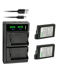 Kastar 2-Pack PSP 110 Battery and LTD2 USB Charger Replacement for Sony PSP3001 PSP3002 PSP3003 PSP3004 PSP3005 PSP3006 PSP3007 PSP3008 PSP3009 PSP3010 PSP Video Game Playstation Sony PSP-S110 Battery