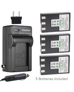 Kastar NB-1L Battery 3-Pack and Charger Kit for Canon NB-1L NB-1LH CB-2LSE & Canon IXY Digital 200 200a 300 300a 320 400 430 450 500 S200 S230 S330 PowerShot S200 S230 S300 S330 S400 S410 S500 Cameras