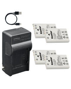 Kastar 4-Pack Battery and AC & USB-C Charger, Compatible with Nikon EN-EL5 CP1, Coolpix 3700 4200 5200 5900 7900, P3 P4 P80 P90 P100 P500 P510 P520 P530, P5000 P5100 P6000, S10 Cameras