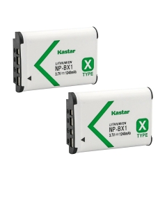 Kastar 2-Pack NP-BX1 Battery Replacement for Sony Cyber-Shot DSC-H400, Cyber-Shot DSC-HX300, Cyber-Shot DSC-HX400, Cyber-Shot DSC-HX400V, Cyber-Shot DSC-HX50, Cyber-Shot DSC-HX50V Camera