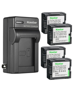 Kastar 4-Pack Battery and AC Wall Charger Replacement for Hitachi DZ-BP7, DZ-BP14, DZ-BP21 Battery, Hitachi DZ-MV550A DZ-MV730A DZ-MV730E DZ-MV750 DZ-MV750E DZ-MV750MA DZ-MV780 Camera