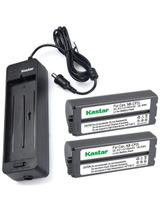 Kastar 2 Battery + Charger BG-CP200 for Canon NB-CP1L NB-CP2L SELPHY CP100 CP200 CP220 CP300 CP330 CP400 CP510 CP600 CP710 CP730 CP770 CP780 CP790 CP800 CP900 CP910 CP1200 CP1300 Compact Photo Printer