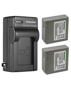 Kastar 2-Pack IA-BP85ST Battery and AC Wall Charger Replacement for Samsung VP-MX20, VP-MX20R, VP-MX25, HMX-H100, HMX-H104, HMX-H105, HMX-H106, HMX-H1000, HMX-H1052, HMX-H1062, SC-HMX, SC-HMX10