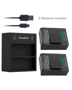 Kastar Battery (X2) & Dual USB Charger for GoPro AHDBT-201, AHDBT-301, AHDBT-302, Gopro3 and GoPro Hero3+, Hero3, HD Motorsports Hero, Surf Hero, Hero Naked, Hero 960, Hero HD 1080p