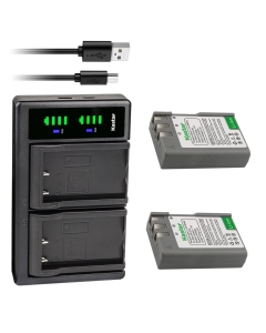 Kastar 2-Pack EN-EL9a Battery and LTD2 USB Charger Replacement for Nikon D5000 SLR Digital Camera, D40 SLR Digital Camera, D40X SLR Digital Camera, D60 SLR Digital Camera, D3000 SLR Digital Camera