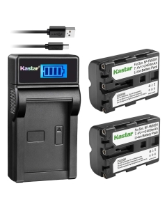 Kastar 2 Battery + LCD USB Charger Replacement for Sony NP-FM500H Alpha SLT A57 A58 A65 A77 A99 A77V A77II DSLR-A100 A200 A350 A450 A500 A550 A700 A850 A900 Alpha a99 II DSLR a100 a200 a560 a580 a58