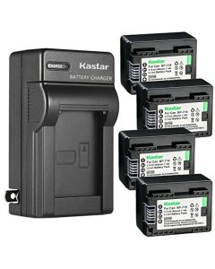 Kastar 4 Pack BP-718 BP718 Battery and AC Wall Charger Compatible with Canon BP-709 BP709 Canon BP-718 BP718 Canon BP-727 BP727 Canon US 6055B002 Camera Battery, Canon CG-700 CG700 Charger