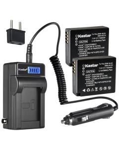 Kastar 2-Pack DMW-BLE9 Battery and LCD AC Charger Compatible with Panasonic Lumix DMC-GF3 DMC-GF3C DMC-GF3K DMC-GF3W, Lumix DMC-GF5, Lumix DMC-GF6 DMC-GF6K DMC-GF6R DMC-GF6T DMC-GF6W DMC-GF6X
