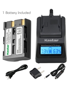 Kastar Fast Charger and Battery(1X) for Pentax D-Li50 Konica Minolta NP-400 and Pentax K10 K10D K20 K20D Minolta A-5 A-7 Dimage A1 A2 Dynax 5D 7D Maxxum 5D 7D Samsung SLB-1647 GX-10/20 Sigma BP-21 SD1