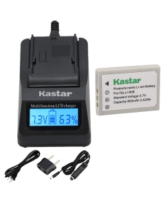 Kastar Fast Charger and Battery 1-Pack for Olympus Li-80B Li-80C and Konica Minolta NP-900, Olympus T-100 T-110 X-36 X-960, KONICA MINOLTA DiMAGE E40 DiMAGE E50 KYOCERA EZ 4033, CS 6531-N CS-5530