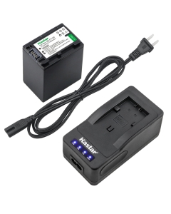 Kastar LED Super Fast Charger & Camcorder Battery x1 for Sony NP-FV100 and Sony HDR-PJ330 HDR-PJ340 HDR-PJ340E HDR-PJ350 HDR-PJ380 HDR-PJ390 HDR-PJ420 HDR-PJ50 HDR-PJ510 HDR-PJ540 HDR-PJ580 HDR-PJ650