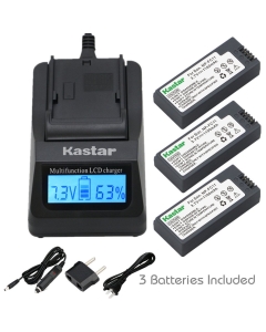 Kastar Fast Charger and Battery 3X for Sony NP-FC11 NP-FC10 DSC-P12 DSC-P10 DSC-P8 DSC-V1 DSC-P7 DSC-P5 DSC-P9 DSC-P3 DSC-F77 DSC-P10S DSC-FX77 DSC-P2 DSC-P10L DSC-P8L DSC-F77A DSC-P8S DSC-P8R Camera