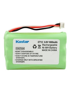 Kastar 1-Pack Ni-MH Battery 3.6V 1000mAh Replacement for Plantronics 6342101, Plantronics 63421-01, Plantronics CT11 Cordless Headset Phone 2.4GHz, Plantronics CT12 Cordless Headset Phone 2.4GHz