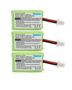 Kastar 3-Pack Battery Replacement for Plantronics 86180-01 PL-86180-01 Battery, Plantronics 84479-01 PL-84479-01 Battery, Plantronics CS540 CS540A Wireless Headset System