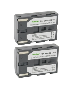 Kastar SB-L110 Battery 2-Pack Replacement for Samsung VP-D24, VP-D250, VP-D26, VP-D270, VP-D30, VP-D301, VP-D303, VP-D305, VP-D307, VP-D31, VP-D323 VP-D323i, VP-D325, VP-D327 VP-D327i Camera