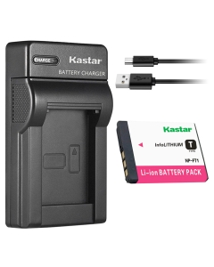 Kastar 1-Pack NP-FT1 Battery and Slim USB Charger Replacement for Sony Cyber-Shot DSC-T5/R, Cyber-Shot DSC-T9, Cyber-Shot DSC-T10 Cyber-Shot DSC-T10/B Cyber-Shot DSC-T10/P Cyber-Shot DSC-T10/W Camera