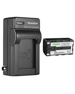 Kastar 1Pack Battery and AC Wall Charger Replacement for Topcon BT-60Q, BT-61Q, BT-62Q, BT-65Q, BT-66Q, GMS-2 Survey Instrument Total station Battery, Topcon BC-30, BC-30D, BT-30 Total station Charger