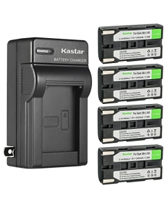 Kastar 4-Pack Battery and AC Wall Charger Replacement for Mamiya Leaf Aptus-II 7, Mamiya Leaf Aptus-II 8, Mamiya Leaf Aptus-II 10, Mamiya Leaf Aptus-II 10R, Mamiya Leaf Aptus-II 12 Format Camera