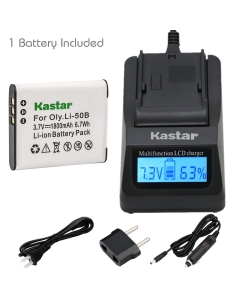 Kastar Fast Charger and Battery (1-Pack) for Panasonic VW-VBX090 and Panasonic HX-WA03 HX-WA03H HX-WA03W HX-WA2 HX-WA20 HX-WA20H HX-WA20W HX-WA2A HX-WA2D HX-WA2GK HX-WA3 HX-WA30 HX-WA30A HX-WA30D