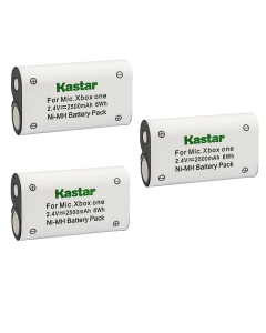 Kastar 3-Pack XBOX1 Ni-MH Battery 2500mAh Replacement for Microsoft Xbox One, Xbox One S, Xbox One X, Xbox One Elite Wireless Controller