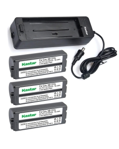 Kastar Battery NB-CP2L (X3) and Charger BG-CP200 for Canon NB-CP1L CP2L and Compact Photo Printer SELPHY CP100 CP200 CP220 CP300 CP330 CP400 CP510 CP600 CP710 CP730 CP770 CP780 CP790 CP800 CP900 CP910