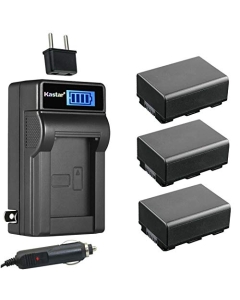 Kastar 3-Pack IA-BP210E Battery and LCD AC Charger Compatible with Samsung SMX-F43, SMX-F43BN, SMX-F44, SMX-F44BN, SMX-F44BP, SMX-F44LN, SMX-F44RN, SMX-F44SN, SMX-F50, SMX-F50BN, SMX-F50RN, SMX-F50SN