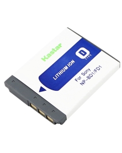 Kastar NP-BD1 / NP-FD1 High Capacity Lithium-Ion Battery Replacement for Sony Cyber-shot Camera DSC-G3 DSC-T2 DSC-T70 DSC-T75 DSC-T77 DSC-T90 DSC-T200 DSC-T300 DSC-T500 DSC-T700 DSC-T900 DSC-TX1