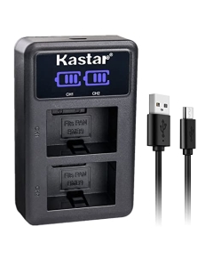 Kastar DMW-BMB9 LED2 USB Battery Charger Compatible with Panasonic Lumix DMC-FZ60, Lumix DMC-FZ62, Lumix DMC-FZ70, Lumix DMC-FZ72, Lumix DMC-FZ100, Lumix DMC-FZ150 Camera