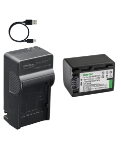 Kastar 1-Pack Battery and AC & USB-C Charger, Compatible with Sony NP-FV30 FV50 FV70 FV90 FV100, DCR-PJ SR SX, FDR-AX, HDR-CX HDR-PJ HDR-TD HDR-XR, NEX-VG Series, HXR Series, PXW-Z90V PXW-X70 Cameras