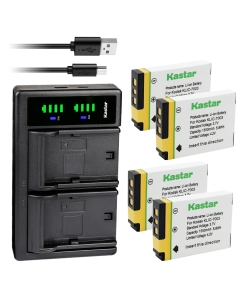 Kastar 4-Pack KLIC-7003 Battery and LTD2 USB Charger Replacement for Kodak KLIC-7003 K7003 Battery, Kodak EasyShare V1003, EasyShare Z950, EasyShare Z950 is Camera