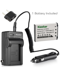 Kastar Battery (X1) & AC Travel Charger for Casio NP70 NP-70 CNP70 BC-70L and Casio Exilim Zoom EX-Z150 EX-Z155 EX-Z250 EX-Z250BE EX-Z250GD EX-Z250PK EX-Z250RD EX-Z250SR EX-Z250II Cameras