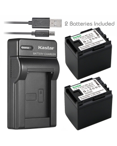 Kastar Battery X2 & Slim USB Charger for Canon BP-819 VIXIA HF10 HF11 HF20 HF21 HF100 HF200 HF G10 HF M30 HF M31 HF M32 HF M40 HF M41 HF M300 M400 HF S10 S11 S20 S21 S30 S100 S200 HG20 HG21 HG30 XA10