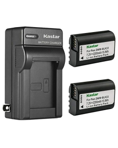 Kastar 2-Pack Battery and AC Wall Charger Replacement for Panasonic DMW-BLK22 Lithium-Ion Battery, Panasonic DMW-BTC15 Battery Charger, Panasonic Lumix DC-S5 DC-S5KK Mirrorless Digital Camera